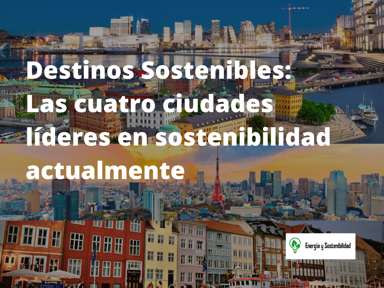 las cuatro ciudades lideres en sostenibilidad actualmente